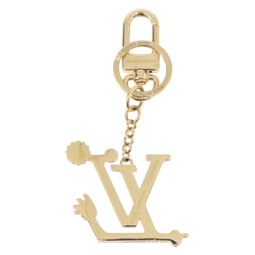 Louis Vuitton LV Iconic Superflat Charm Metal Gold Tone